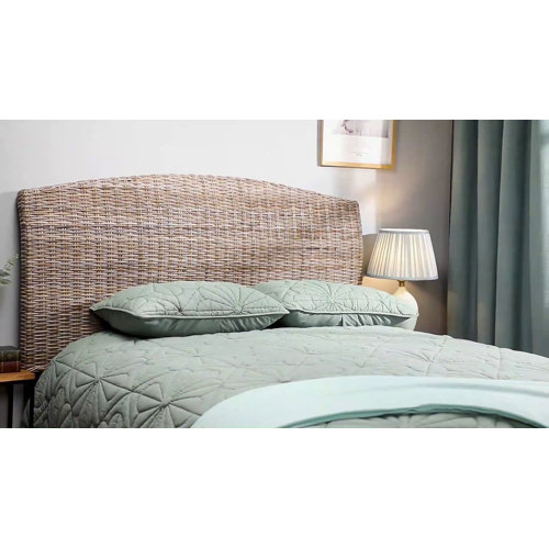 Beachcrest Home Neal Wicker/Rattan Panel Headboard & Reviews Wayfair